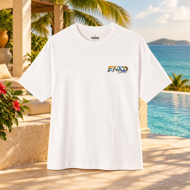 ENKD Caribbean U.S. Virgin Islands Tee luxury resort editorial