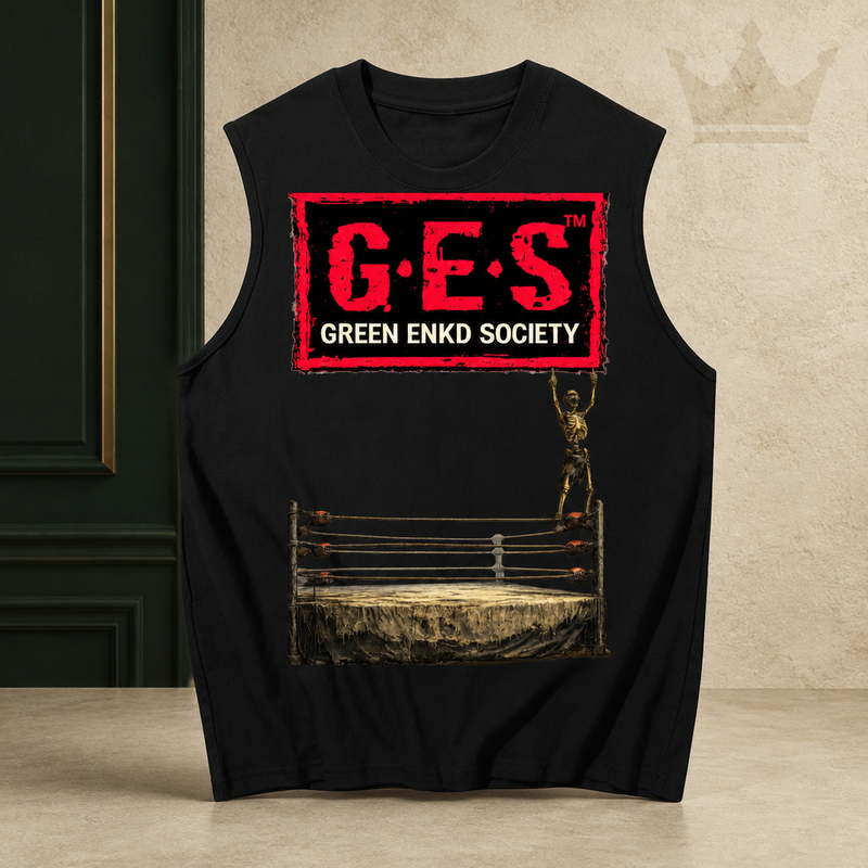 Wolfpac Wrestling Tank by Green ENKD Society