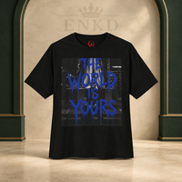 The World Is Yours 2 Skull Tee — Green ENKD Society editorial product image